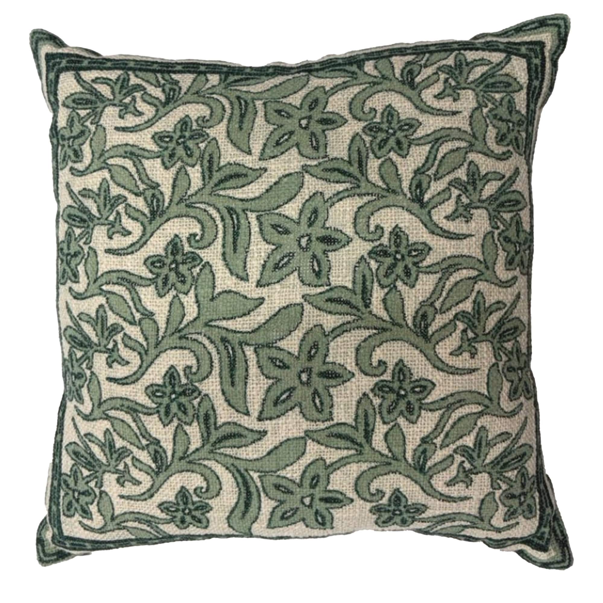 18" Turquoise Floral Throw Pillow by Ashland®